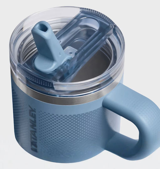 Stanley Protour Flip Handled Tumbler Θερμός Ανοξείδωτο BPA Free 591ml Indigo Fade με Καλαμάκι και Λαβή