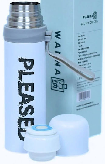Μπουκάλι Θερμός Ανοξείδωτο / Πλαστικό 350ml Black