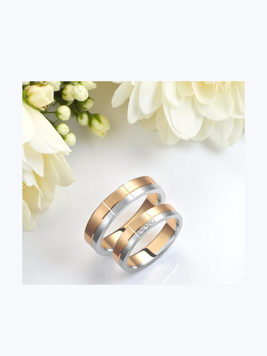 Valauro – Βέρες Γάμου 9κ Δίχρωμες 4.50mm