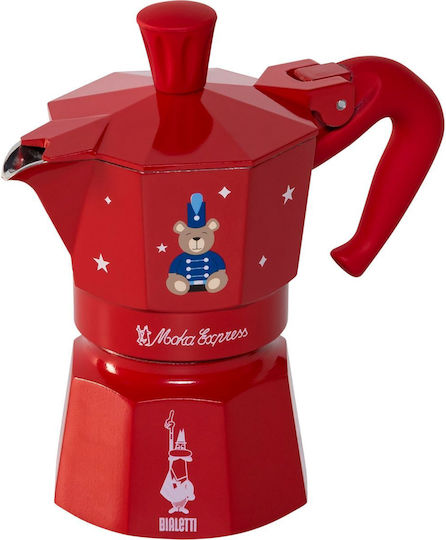 Bialetti Moka Express Stovetop Espresso Pot Roșu