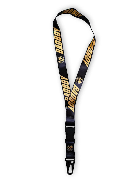 Μπρελόκ Λουράκι Λαιμού Badboy Logo Safebreak 50 Cm Black Gold Μπρελόκ Λουράκι Λαιμού Badboy Logo Safebreak 50 Cm Black Gold