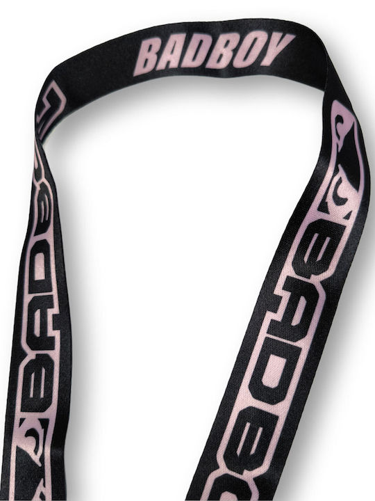 Μπρελόκ Λουράκι Λαιμού Badboy Logo Trn Lanyard Black Pink