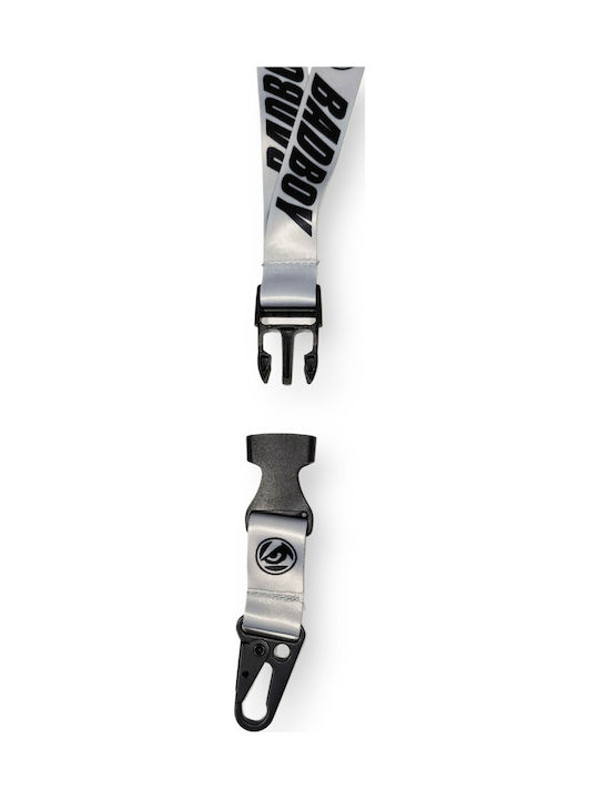 Keychain Neck Strap Badboy Logo Safebreak Detachable Lanyard 50 Cm Gray Black