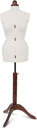 Vintage Premium Mannequin Größe M Verstellbar 42-48 Weiße Lady Valet Adjustoform