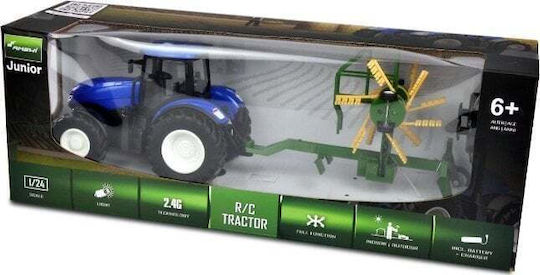 Amewi Traktor with Rotary Rake LiIon Τηλεκατευθυνόμενο Τρακτέρ Μπλε
