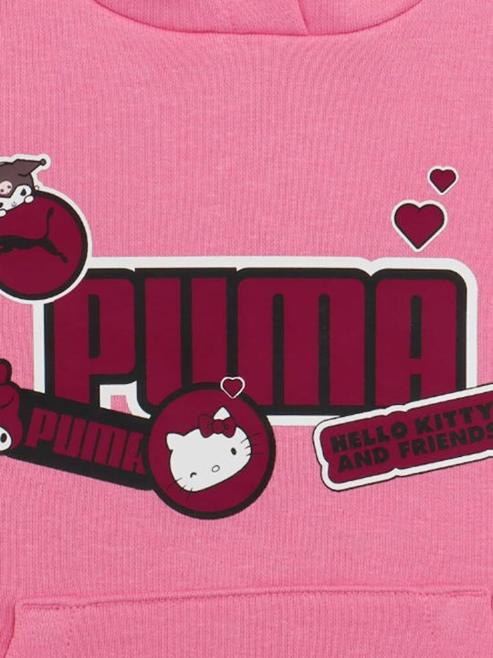 Kids Sweatshirt with Hood Pink Hello Kitty