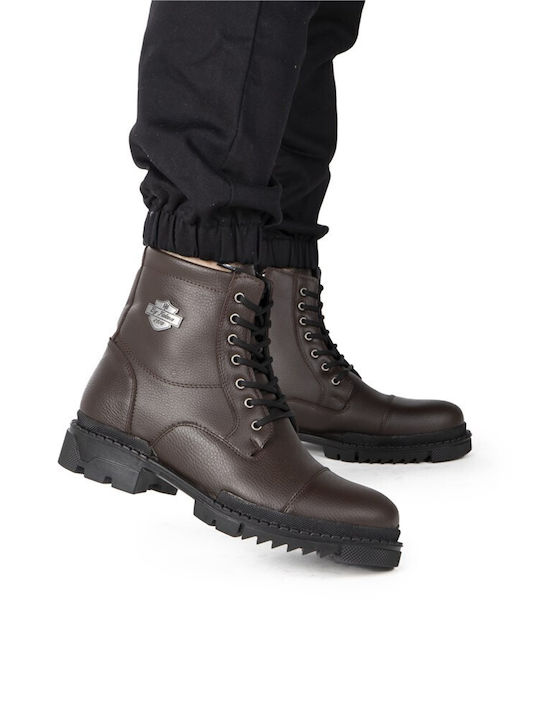 Piele Negru Ghete barbati