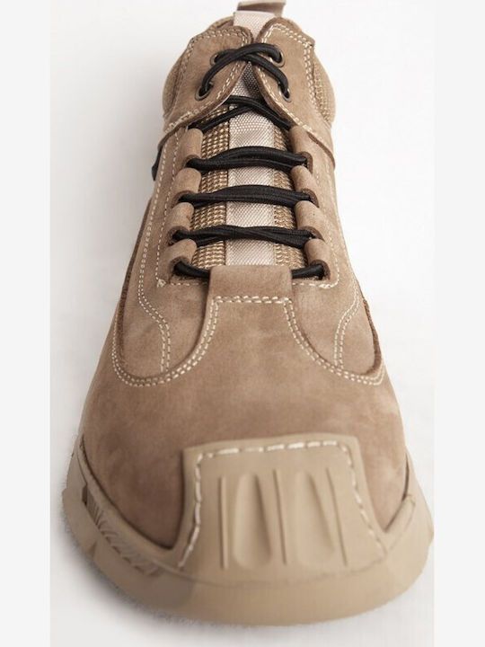 Leder Beige Herrenstiefel