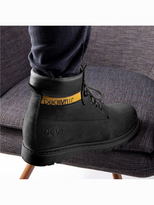 Leather Black Men's Boots