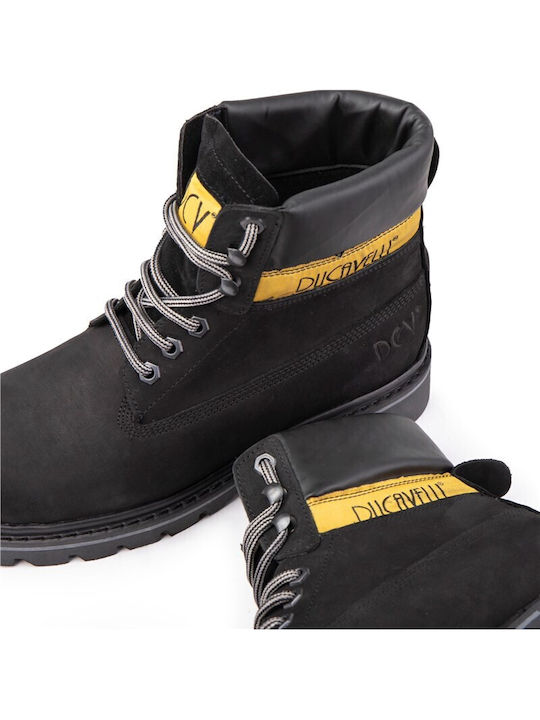 Leather Black Men's Boots