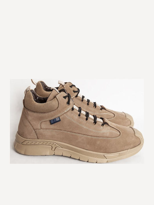 Leder Beige Herrenstiefel