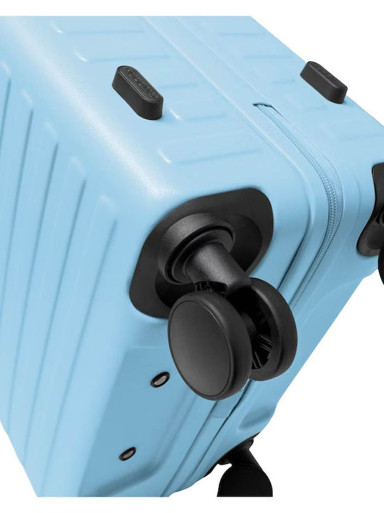 Puccini Munich Mittlerer Hartschalenkoffer Blau mit 4 Rädern