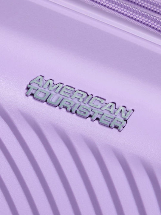 American Tourister Mickey Kids Cabin Hard Suitcase Soft Lilac with 4 Wheels Height 55cm