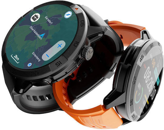 AGM Legion Pro Αδιάβροχο Smartwatch με Παλμογράφο (Μαύρο)