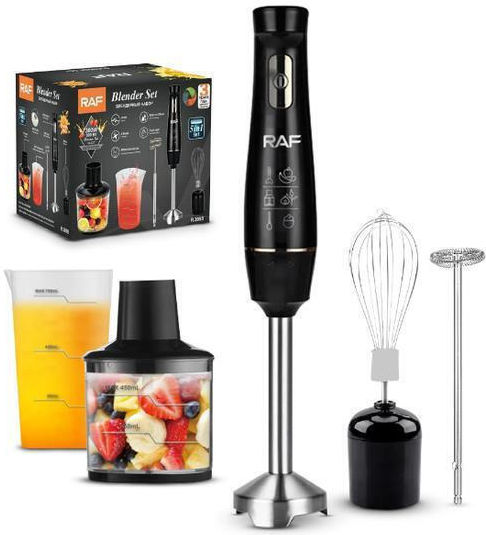 Raf Raf Hand Blender with Inox Rod 300W Black