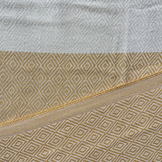 Pestemal Beach Towel Cotton Yellow 180x100cm.
