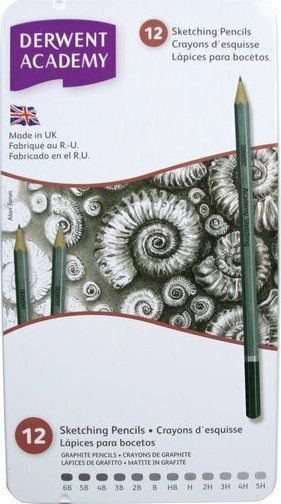 Derwent Academy Sketching Tin 12 Pcs 605062