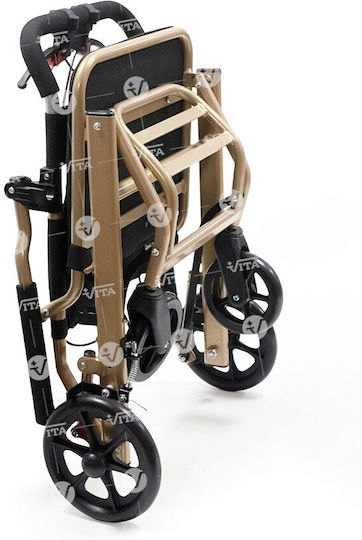 Vita Orthopaedics Folding Light Type Wheelchair 55cm 09-2-061 Gold