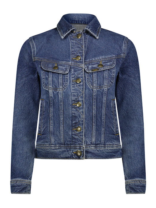 Rider Scurtă Jachetă de femei din denim Blue