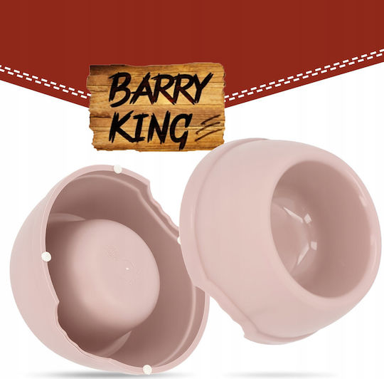 Barry King Plastic Bowl Food for Dog 1.3lt 24.5cm in Beige Color