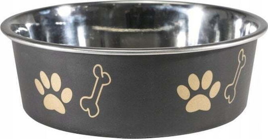 Barry King Metallic Bowl Food for Dog & Cat 300ml in Black Color