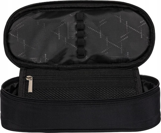 Pencil Case Stiffened Pouch Inner Flap St.right Pc-01 Black Vintage