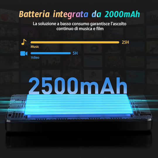 Ahenod G15 MP3 Player (96GB) με IPS Οθόνη Αφής 5" Μωβ