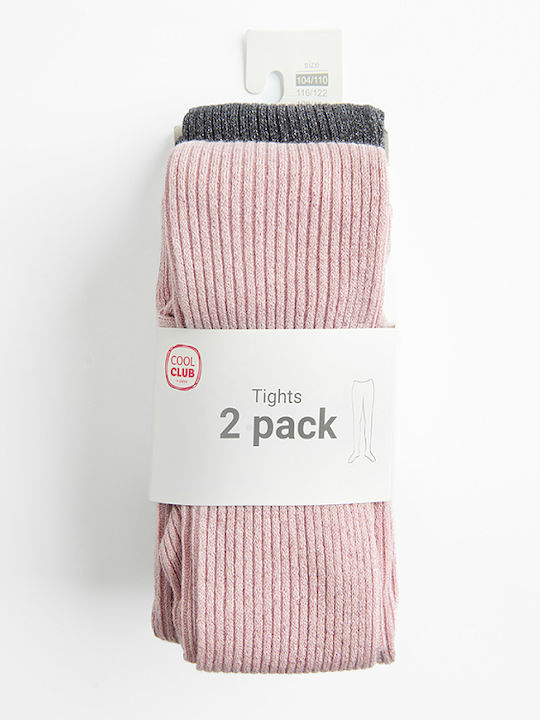 Cool Club Set Kids Tights Pink, Gray