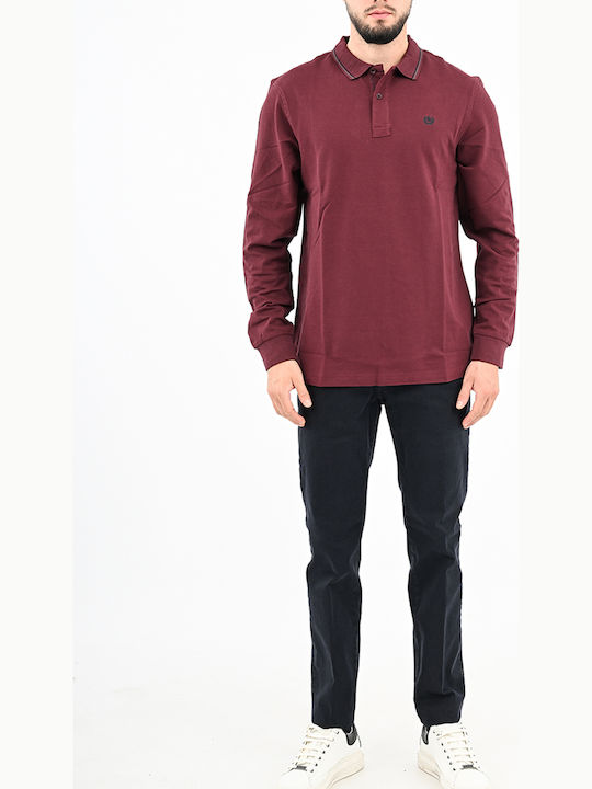 Polo Long Sleeve Blouse Bordeux