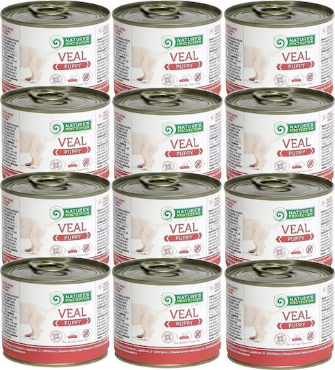 Nature's Protection Wet Food for Puppies in Cans with Meat Grain-Free & Gluten-Free 200gr
