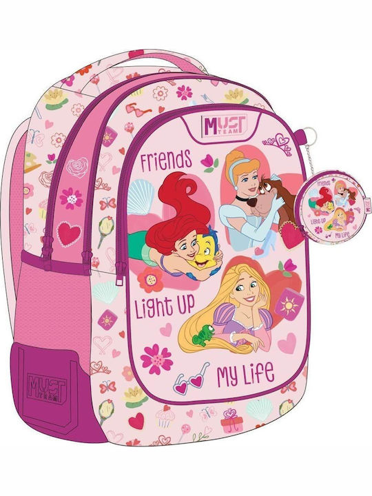 Must Team School Bag Backpack Elementary, Elementary Princess Friends Light Up My Life 25Liters
