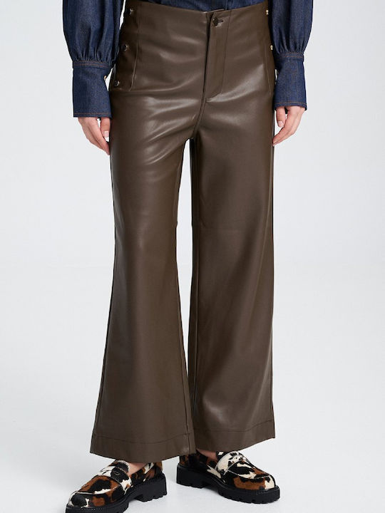 Dama Tesatura Pantaloni Brown