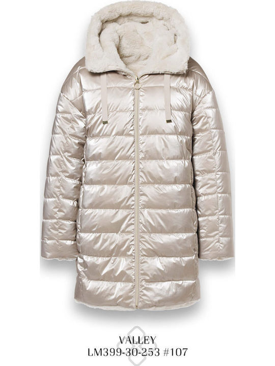 Women's Lifestyle Jacket Double Sided for Winter Gold