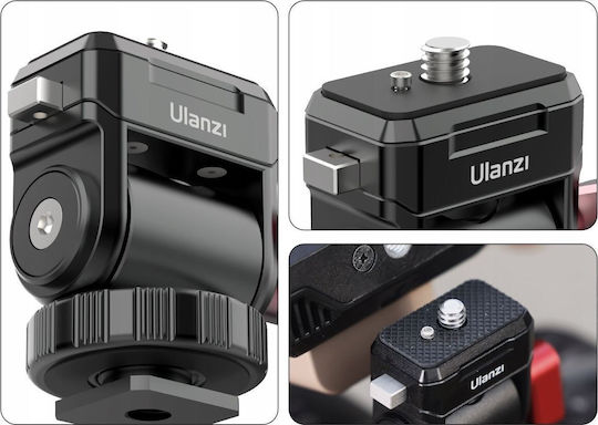 Επαγγελματική Κεφαλή Ulanzi 3d 360 Οθόνη Σπείρωμα 1/4" Ulanzi Quick Co01