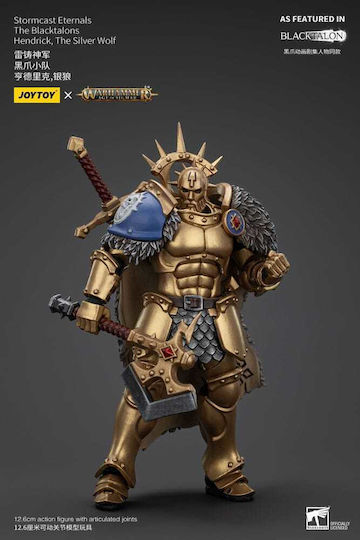Stormcast Eternals Blacktalons Hendrick Silver Wolf 20cm
