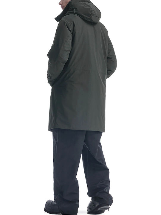 Krakatau Geacă Parka De Iarnă Impermeabilă Kaki