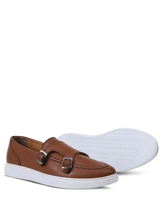 Leder Herren Mokassins in Braun Farbe