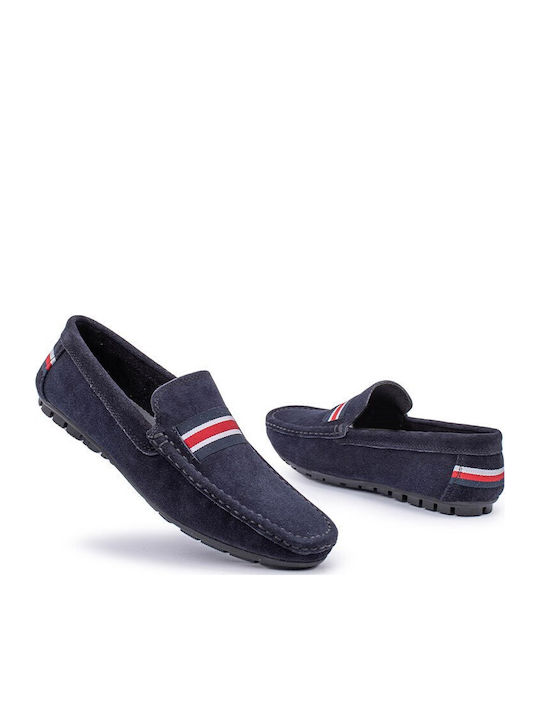 Men's Suede Moccasins Blue