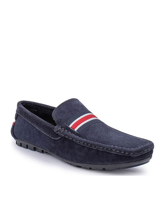 Men's Suede Moccasins Blue
