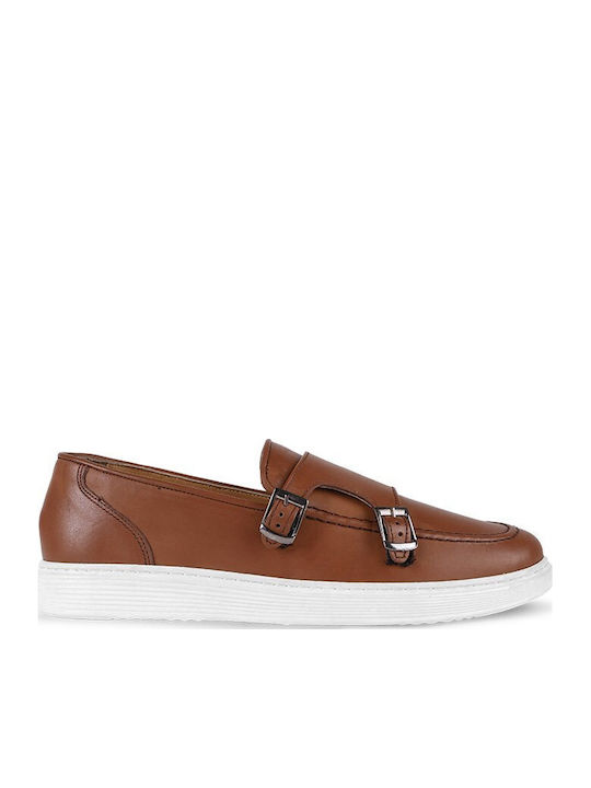 Leder Herren Mokassins in Braun Farbe