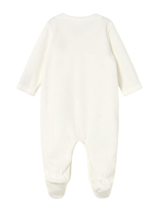Mayoral Baby Bodysuit Set Long-Sleeved Velvet Baby Pink 2pcs