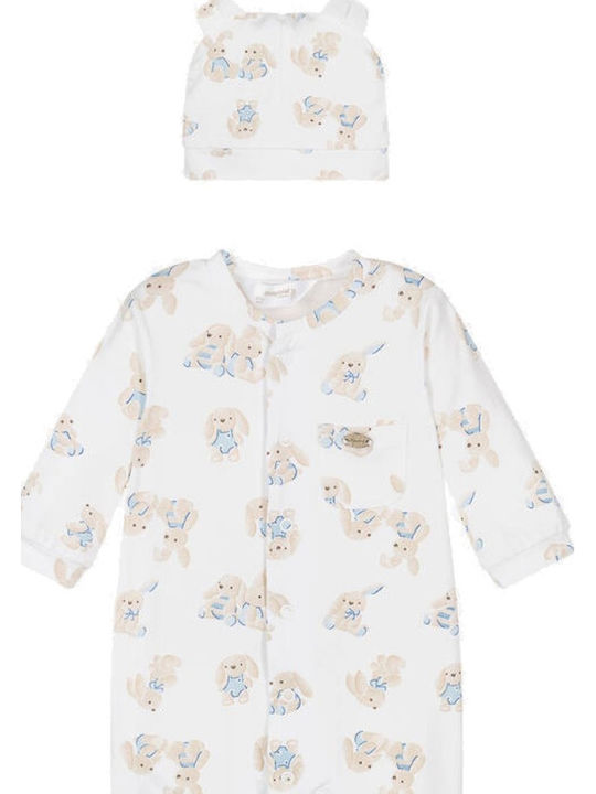 Mayoral Baby Bodysuit Long-Sleeved with Accessories Sky Blue