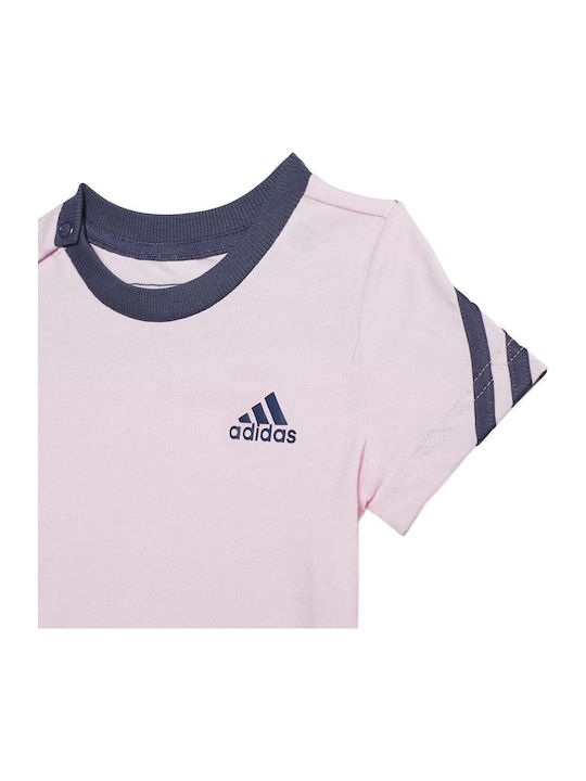 adidas Onesie Σετ Φορμάκι με Αξεσουάρ Ροζ 2τμχ
