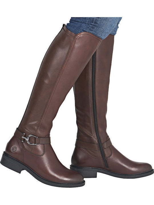 Leder Damenstiefel Braun