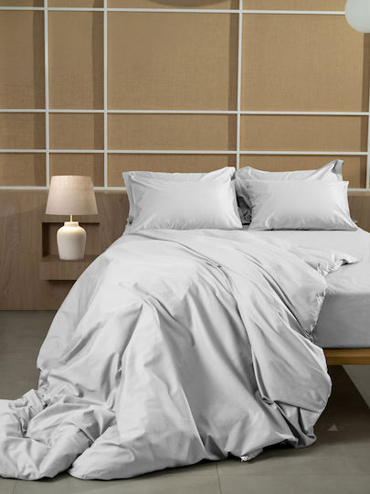 Sunshine Σετ Μαξιλαροθήκες Oxford White 50x70εκ.