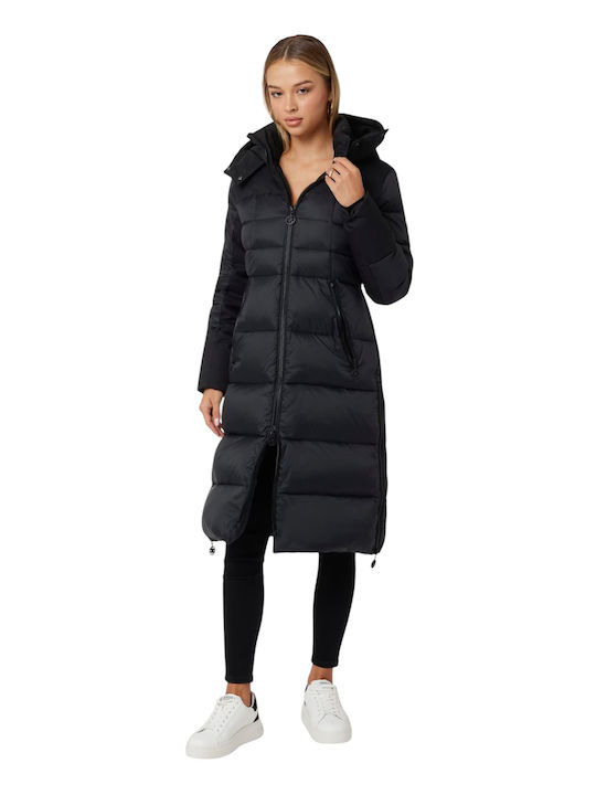 Women's Long Lifestyle Jacket for Winter Black