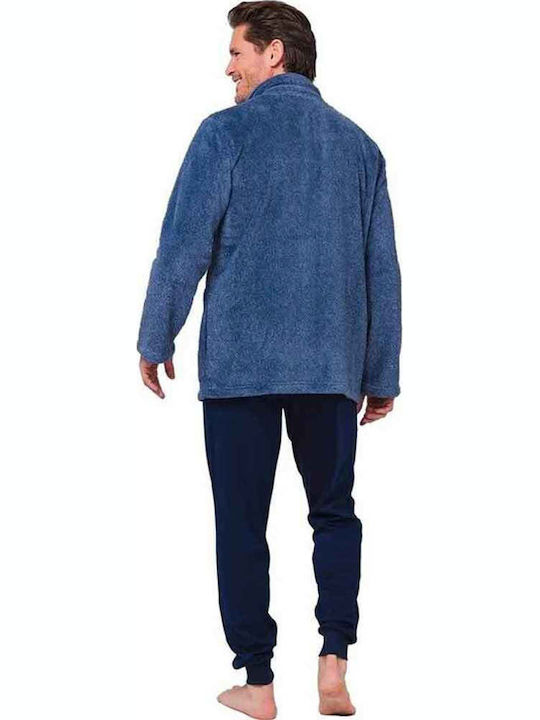 Pastunette Winter Herren-Robe Blue