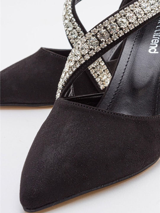 Leather Black Heels
