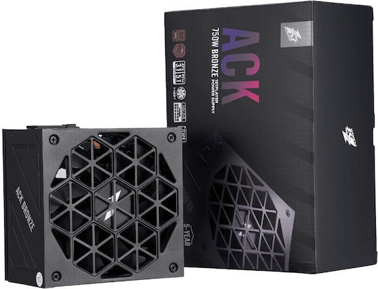 1STPLAYER 750W Μαύρο Τροφοδοτικό Υπολογιστή Full Wired 80 Plus Bronze (HA-750AA2)