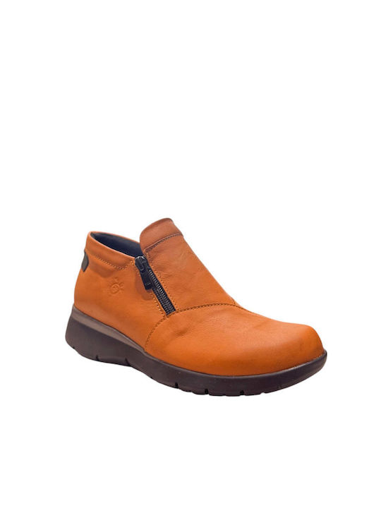 Анатомични Дамски Slip-On Кожени Тютюневи